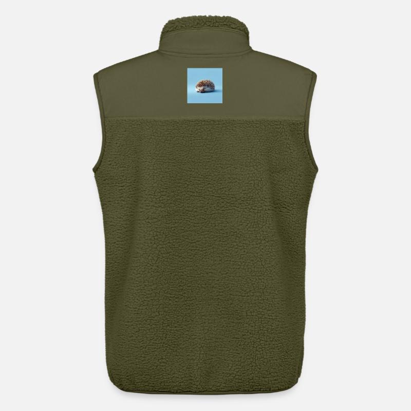 Blauer schlafender Igel - Unisex Sherpaweste von Stanley/Stella - Khaki