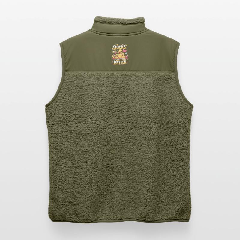 Ducks Make Everything Better Ducks Make Everything Unisex Sherpa Gilet by Stanley/Stella