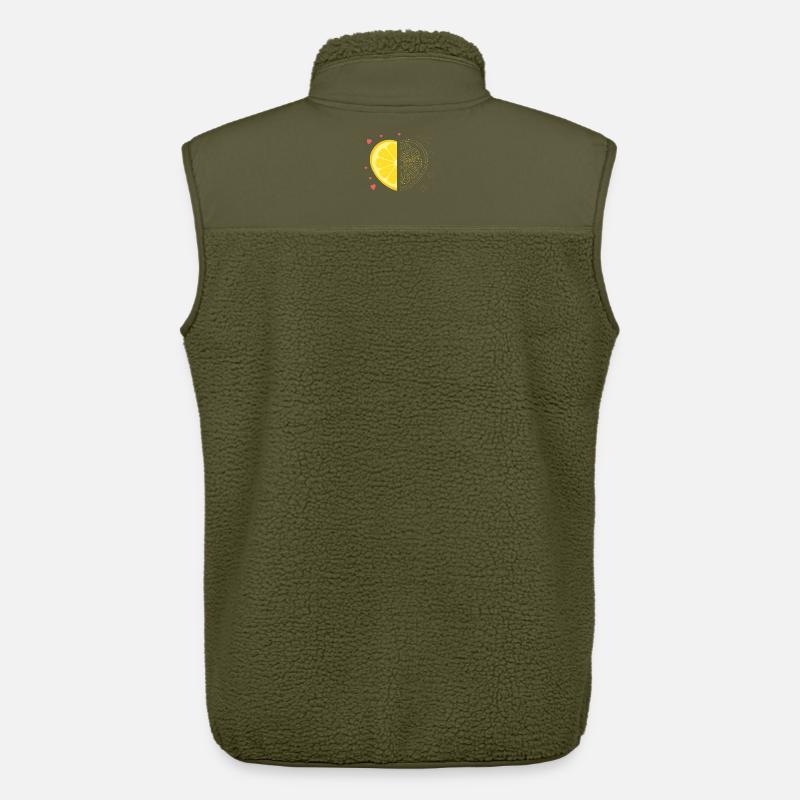 Zitronenherz – Missing My Other Half - Unisex Sherpaweste von Stanley/Stella - Khaki