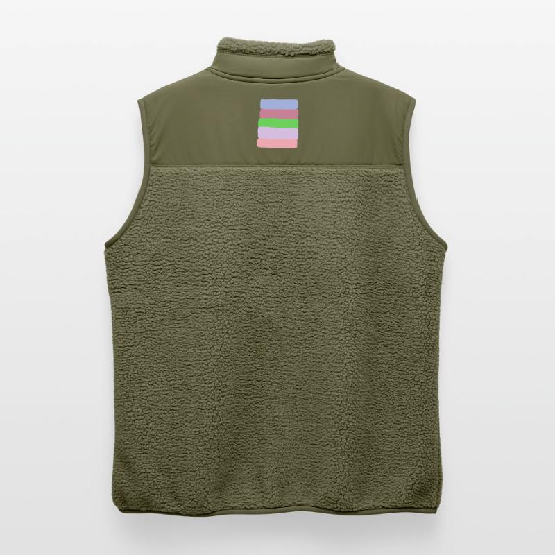 Pastellstreifen-Stack Unisex Sherpaweste von Stanley/Stella