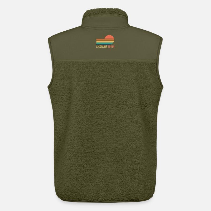 Ein Coruña-Spanien - Unisex Sherpaweste von Stanley/Stella - Khaki