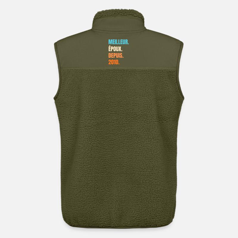 Bester Ehemann seit 2010 Geschenk-Ehemann - Unisex Sherpaweste von Stanley/Stella - Khaki