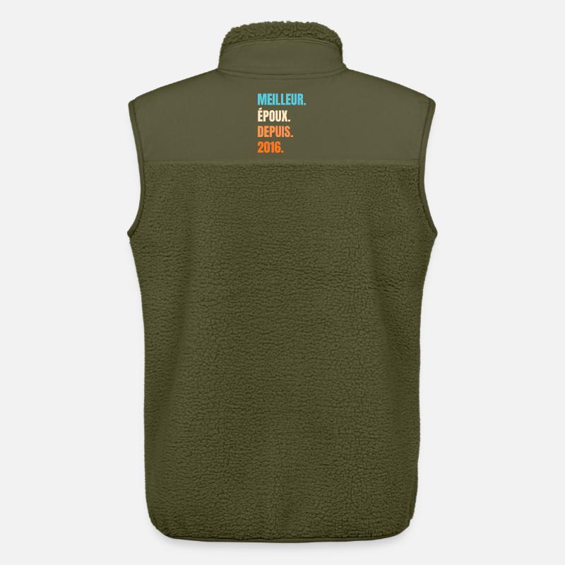 Bester Ehemann seit 2016 Geschenk-Ehemann - Unisex Sherpaweste von Stanley/Stella - Khaki