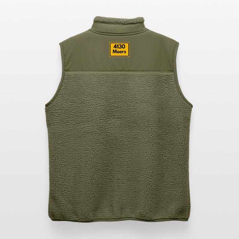 OLD POSTCODE POSTCODE RETRO 4130 MOERS Unisex Sherpa Gilet by Stanley/Stella