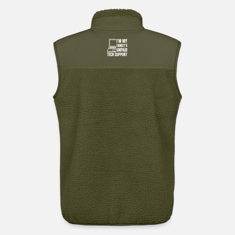 Familien unbezahltes Technik-Support-Humordesign - Unisex Sherpaweste von Stanley/Stella - Khaki