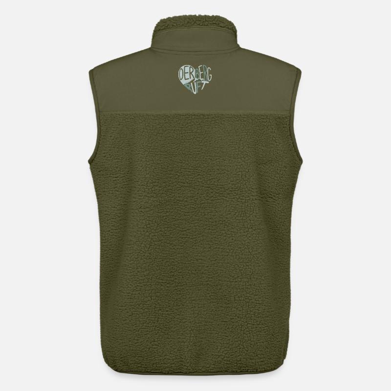 Der Berg ruft Herzdesign - Unisex Sherpaweste von Stanley/Stella - Khaki