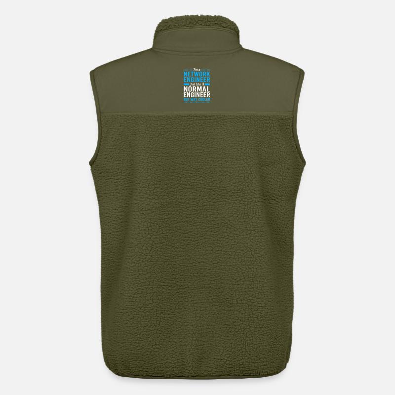 Network Computer Scientist Programmer Admin - Unisex Sherpa Gilet by Stanley/Stella - khaki
