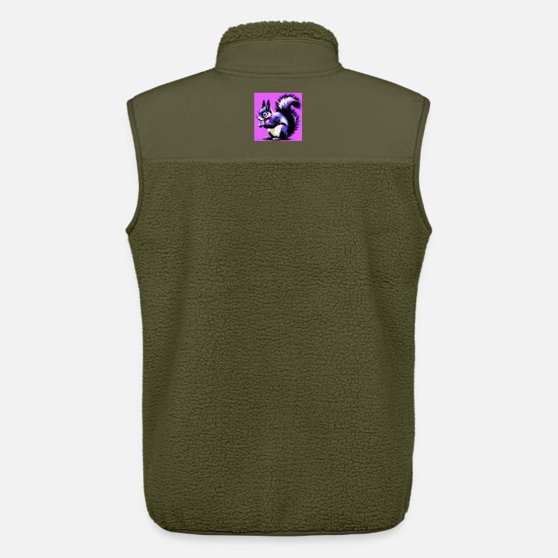 Eichhörnchen - Unisex Sherpaweste von Stanley/Stella - Khaki