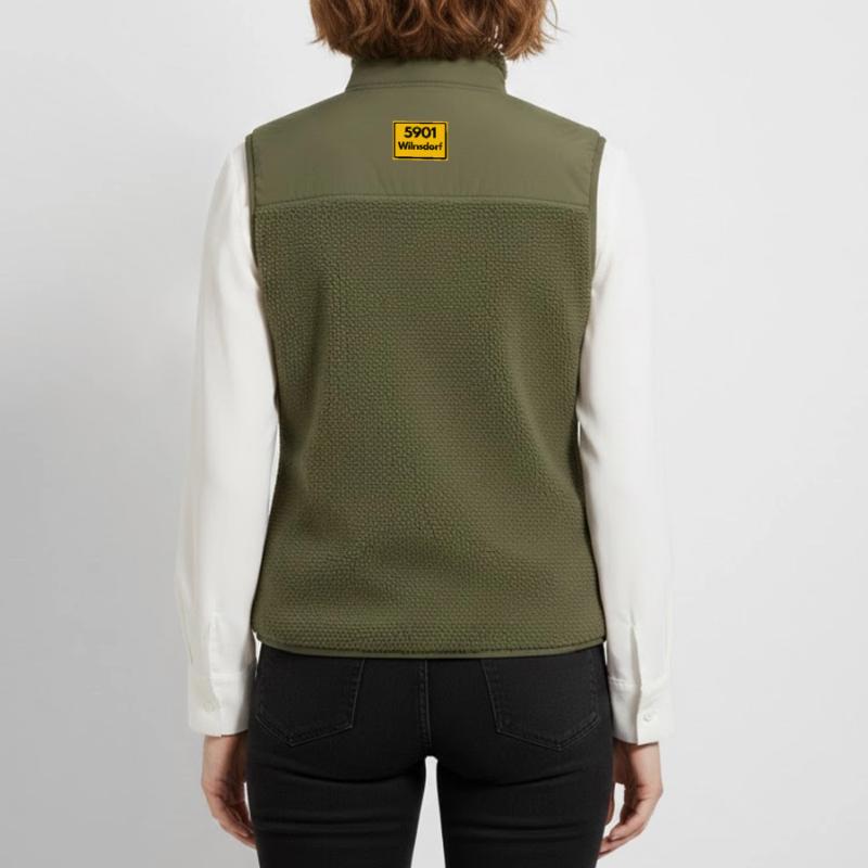 OLD POSTCODE POSTCODE RETRO 5901 WILNSDORF HEIMAT Unisex Sherpa Gilet by Stanley/Stella
