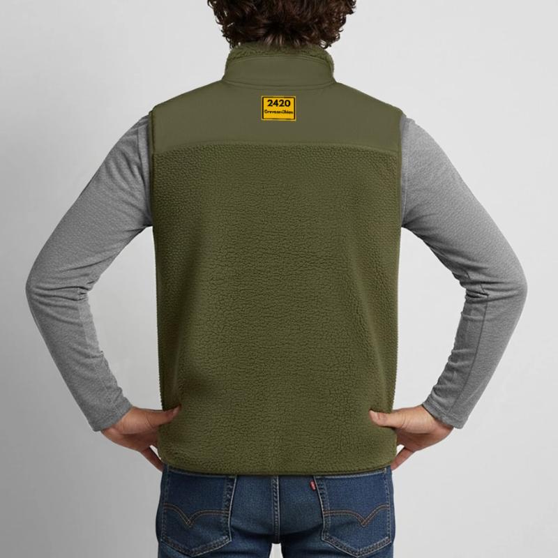 OLD POSTCODE POSTCODE RETRO 2420 GREVESMÜHLEN Unisex Sherpa Gilet by Stanley/Stella