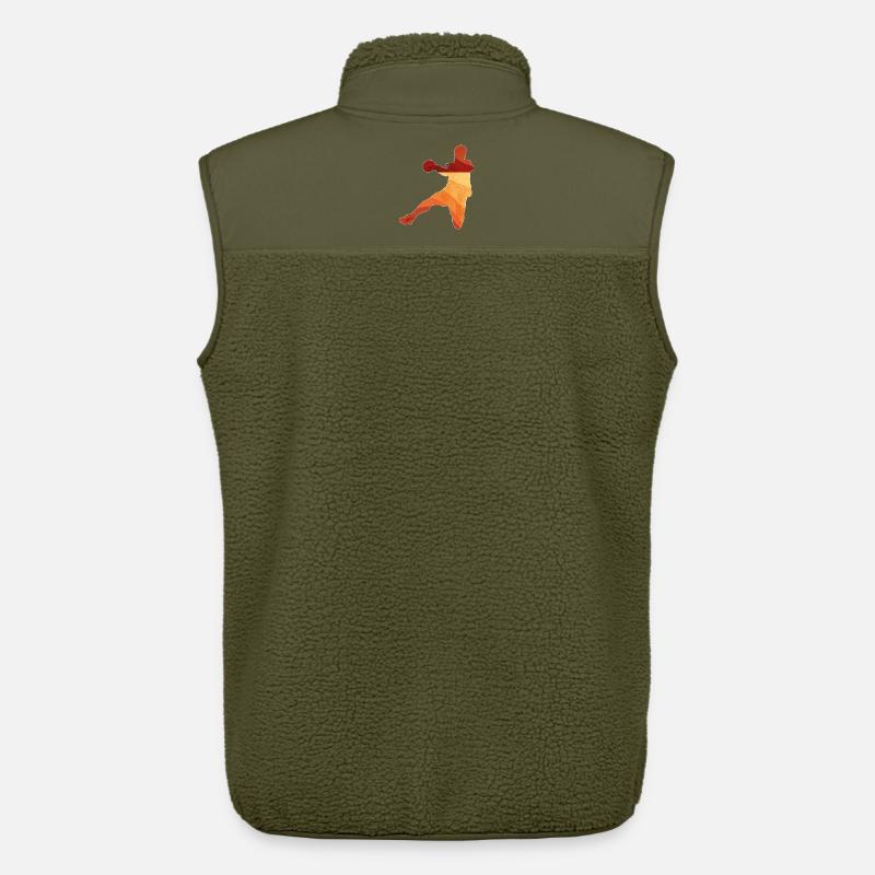 Dunk au basket en rétrogradient - Veste sans manches sherpa unisexe Stanley/Stella - kaki