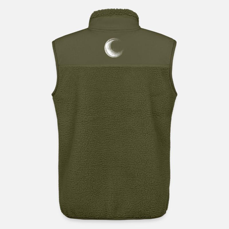 Conception de cercles points - Veste sans manches sherpa unisexe Stanley/Stella - kaki