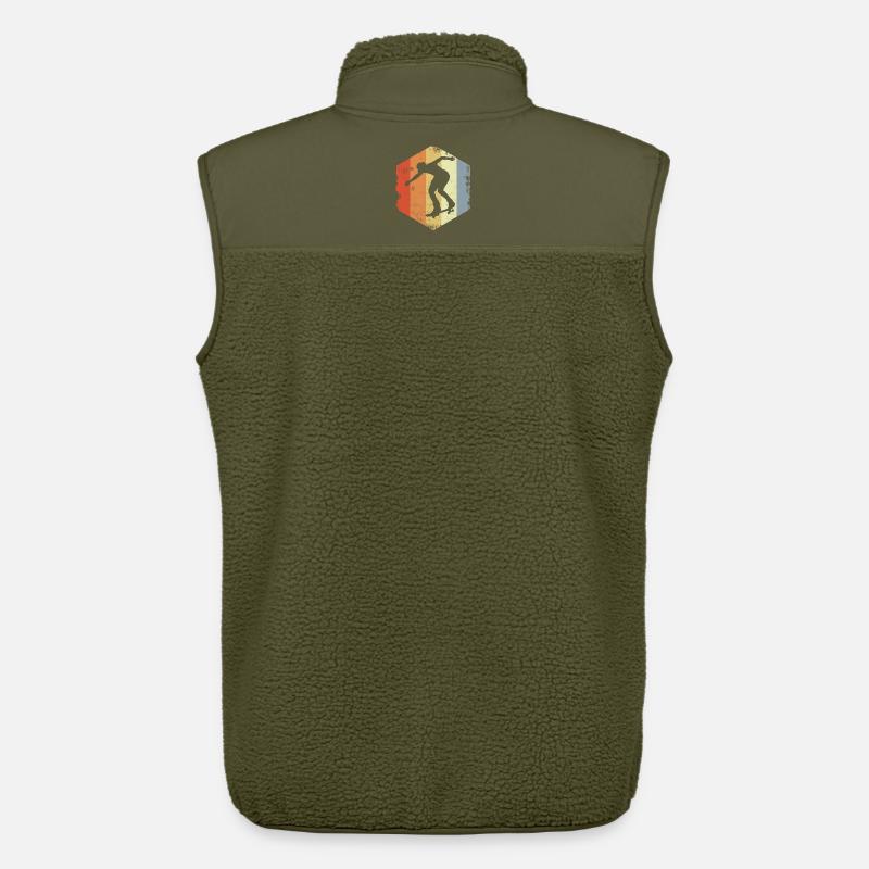 Skateboarder Oldschool - Unisex Sherpaweste von Stanley/Stella - Khaki