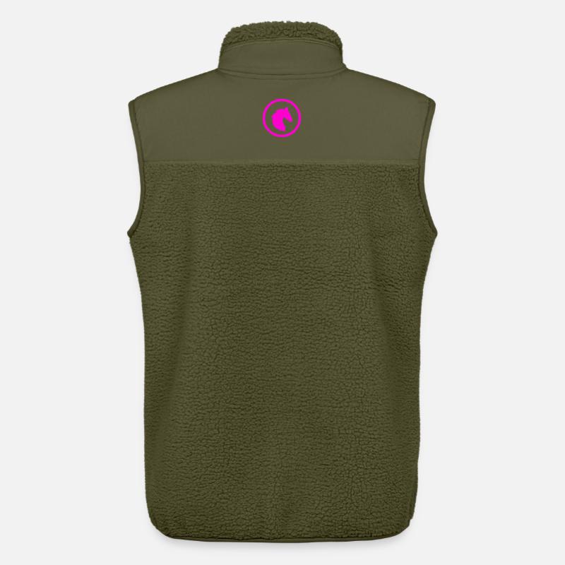 Pferde - Unisex Sherpaweste von Stanley/Stella - Khaki