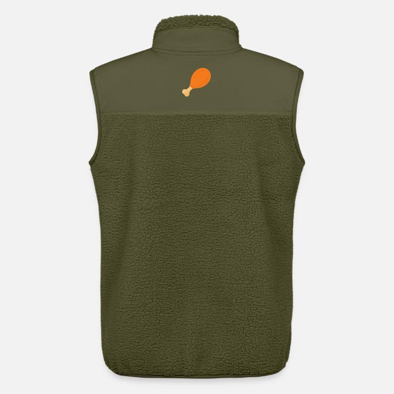 Pilon de poulet - Veste sans manches sherpa unisexe Stanley/Stella - kaki