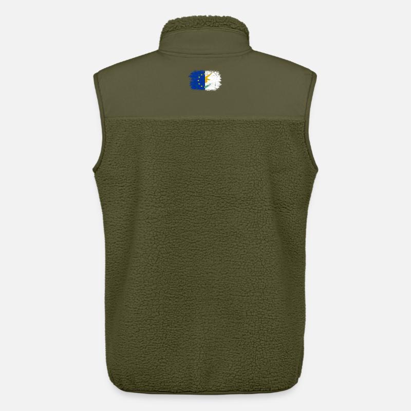 EU Einheit Hand Flagge Kunst - Unisex Sherpaweste von Stanley/Stella - Khaki