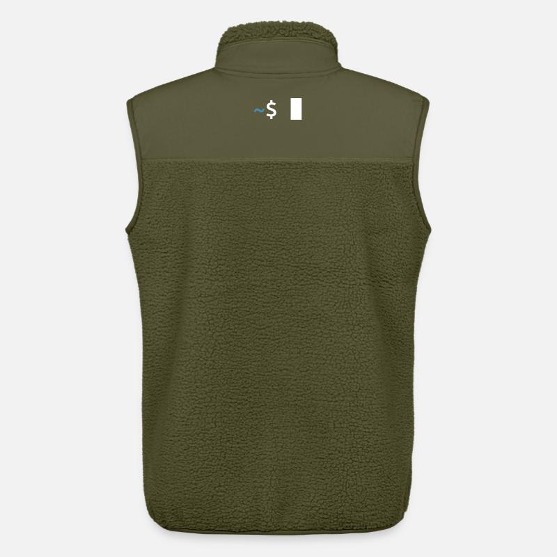 Commande Linux Shell - Veste sans manches sherpa unisexe Stanley/Stella - kaki