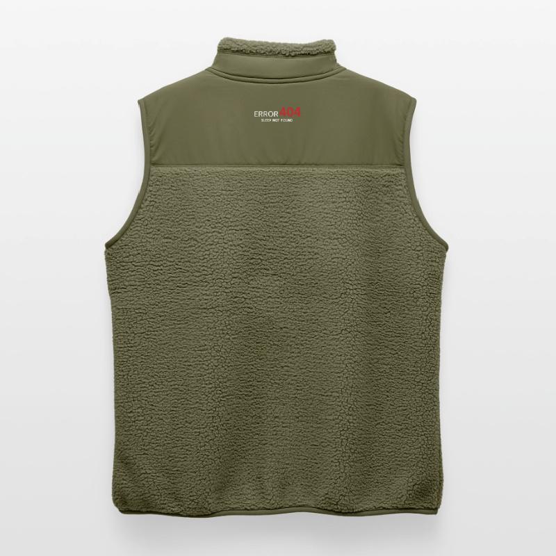 Error 404 Sleep Not Found – Pattern for Developers Unisex Sherpa Gilet by Stanley/Stella