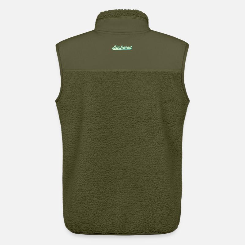 Bucharest Retro Script - Unisex Sherpaweste von Stanley/Stella - Khaki
