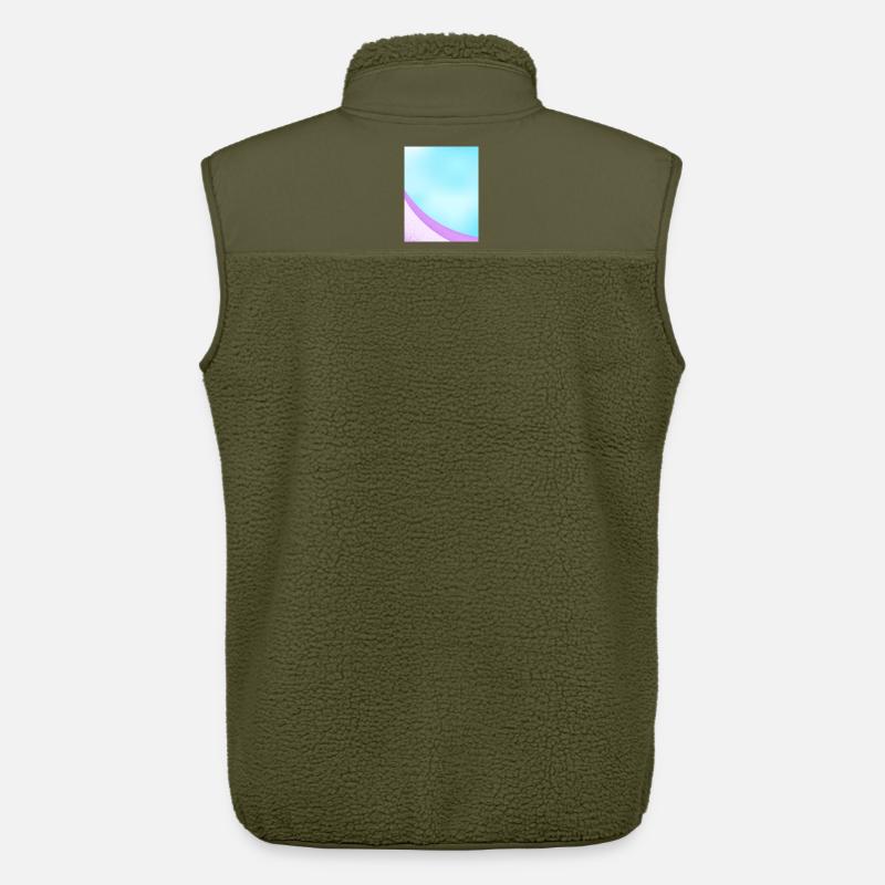 Abstraktes Pastell-Verlaufsdesign - Unisex Sherpaweste von Stanley/Stella - Khaki