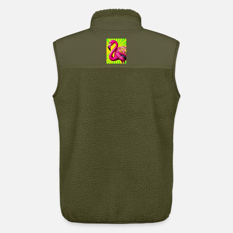 Flamingo - Unisex Sherpaweste von Stanley/Stella - Khaki
