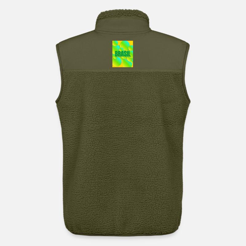 Brasil Neon Blasen Design - Unisex Sherpaweste von Stanley/Stella - Khaki