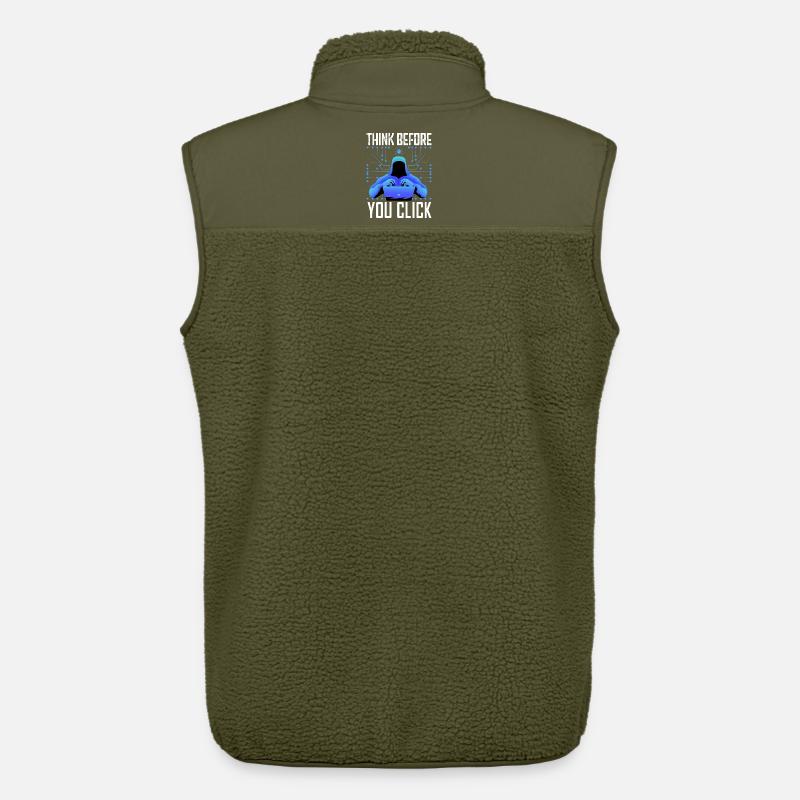 Hacker-Hacker-Hacker-Programmierer Linux Cybersicherheitsdaten - Unisex Sherpaweste von Stanley/Stella - Khaki