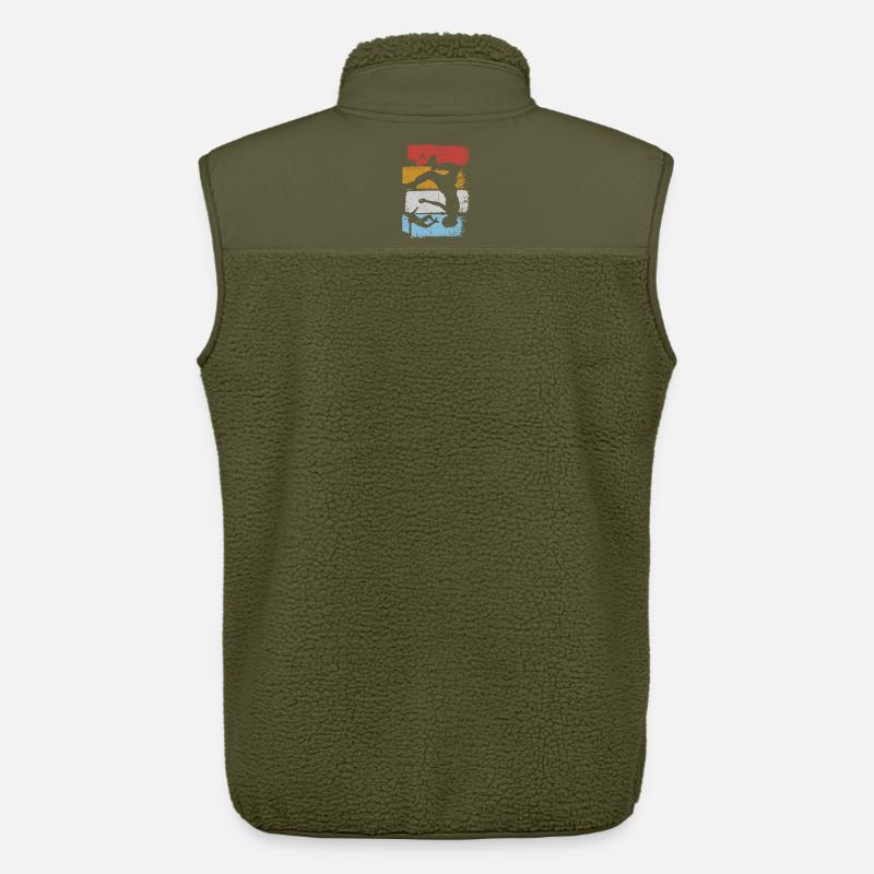 Stripes Sunset Diver Silhouette - Unisex Sherpaweste von Stanley/Stella - Khaki