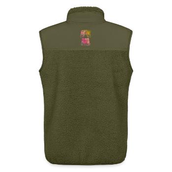 Darts - Unisex Sherpaweste von Stanley/Stella - Khaki - Hinten - AI Model Male 178 light (178cm)