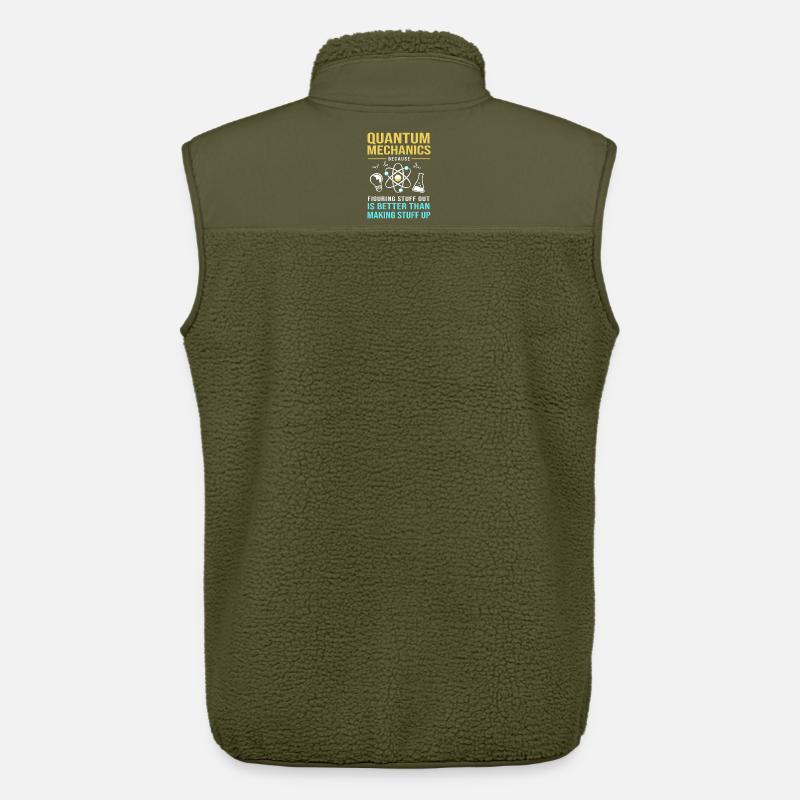 Physique quantique Mécanique quantique Saut quantique - Veste sans manches sherpa unisexe Stanley/Stella - kaki