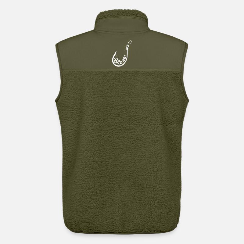 Bite Me Hook Illustration - Unisex Sherpaweste von Stanley/Stella - Khaki