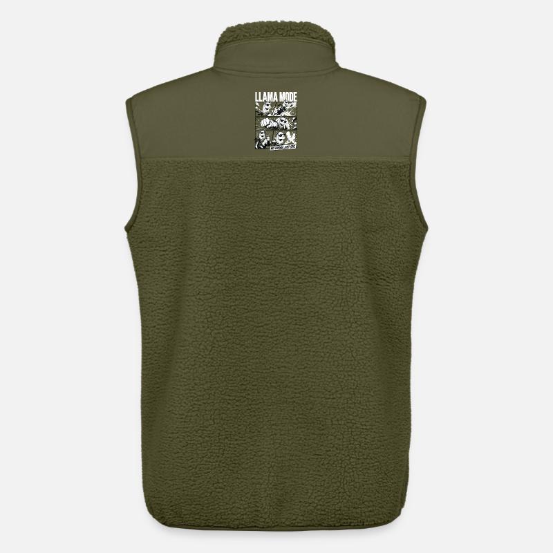 No Drama Llama Comic Vibes - Unisex Sherpaweste von Stanley/Stella - Khaki
