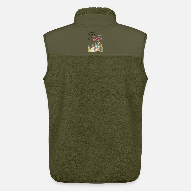 Pastell Ostern Korb und Eier - Unisex Sherpaweste von Stanley/Stella - Khaki