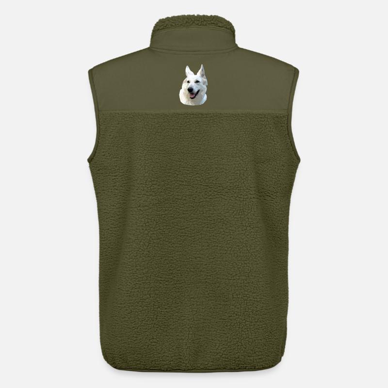 Weißer Schäferhund - Unisex Sherpaweste von Stanley/Stella - Khaki
