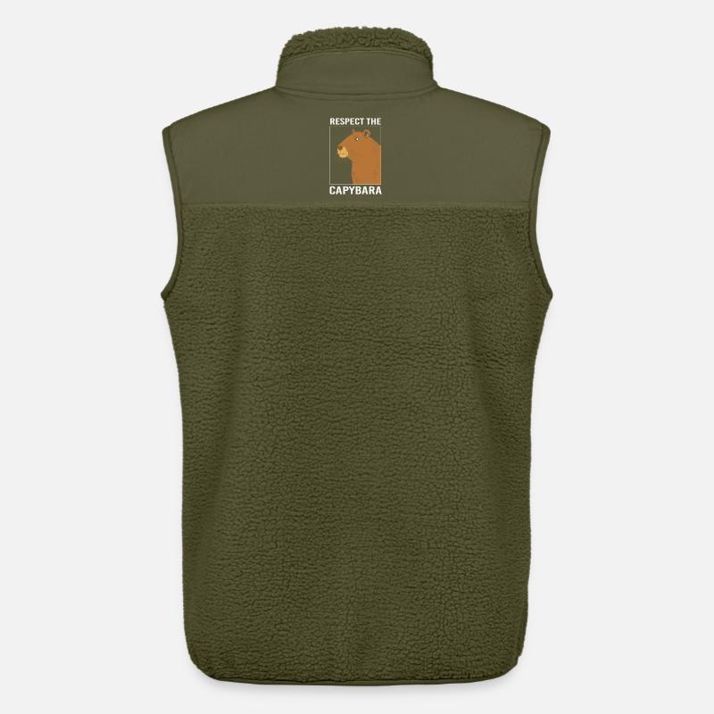 Capibara Capybara - Unisex Sherpaweste von Stanley/Stella - Khaki