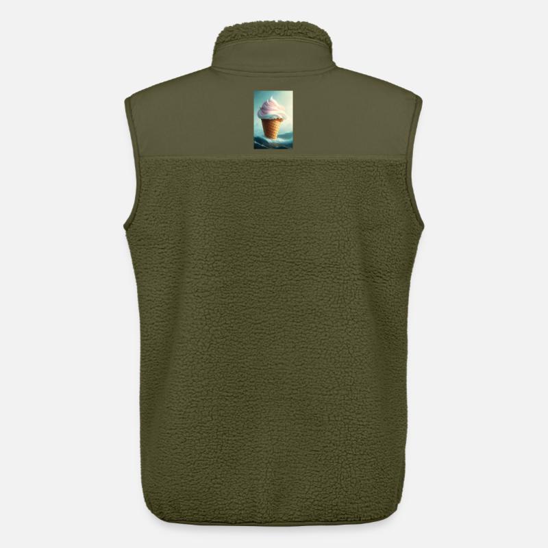 Eiscreme - Unisex Sherpaweste von Stanley/Stella - Khaki