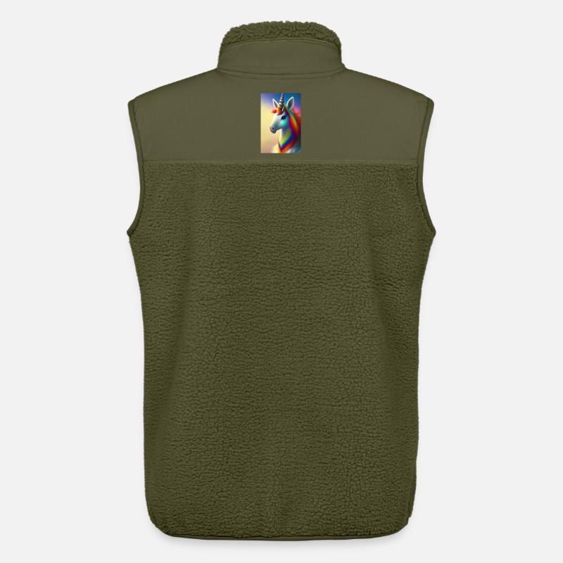 Einhorn - Unisex Sherpaweste von Stanley/Stella - Khaki