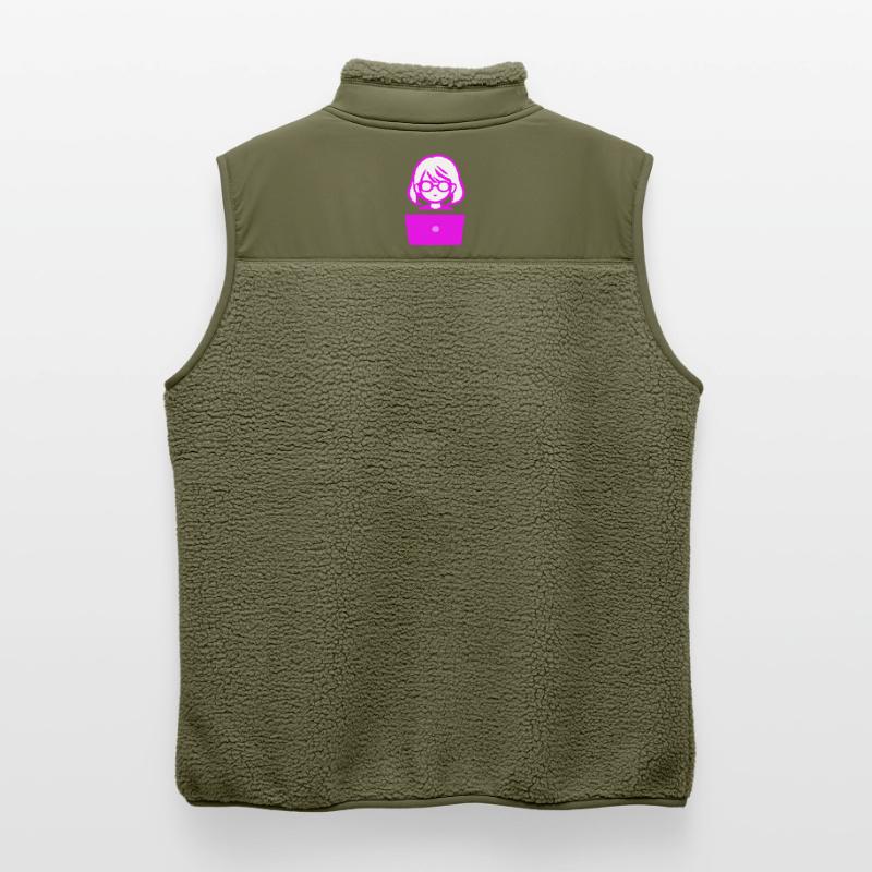 Woman with Computer Programmer Coder Unisex Sherpa Gilet by Stanley/Stella