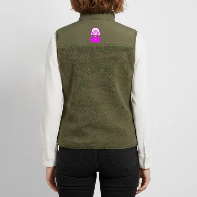 Woman with Computer Programmer Coder Unisex Sherpa Gilet by Stanley/Stella