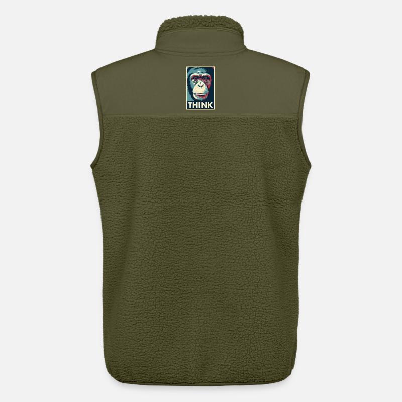 Affendenken Pop-Art-Poster - Unisex Sherpaweste von Stanley/Stella - Khaki