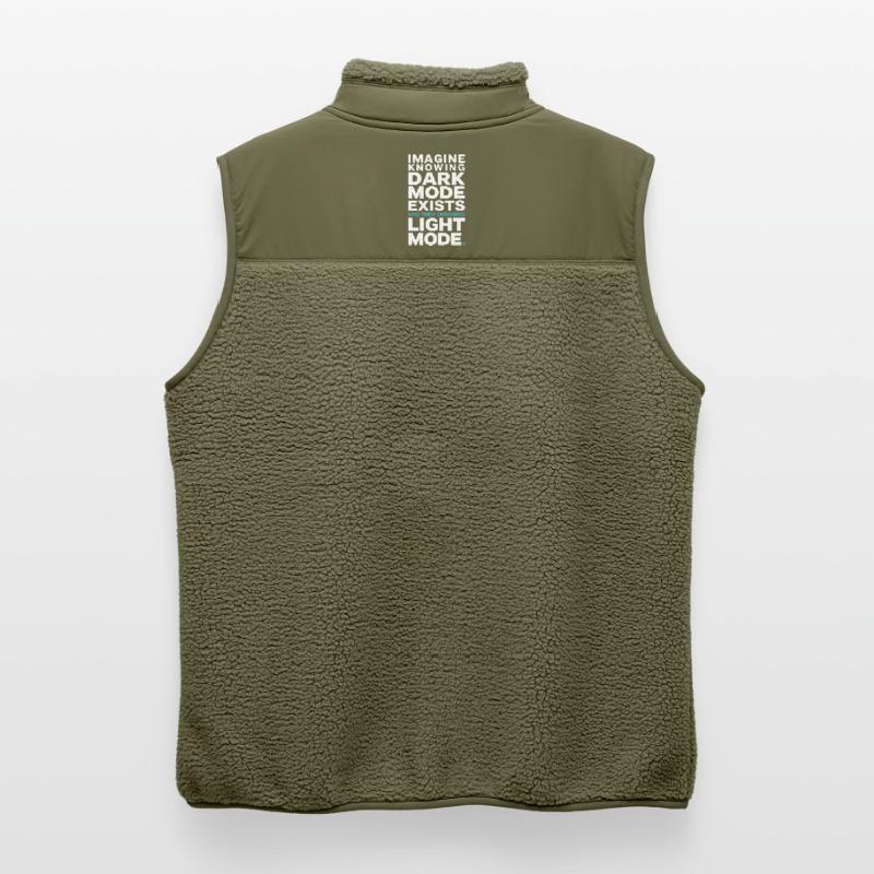 Le mode sombre existe Programmeur IT Nerd Coder Office Veste sans manches sherpa unisexe Stanley/Stella