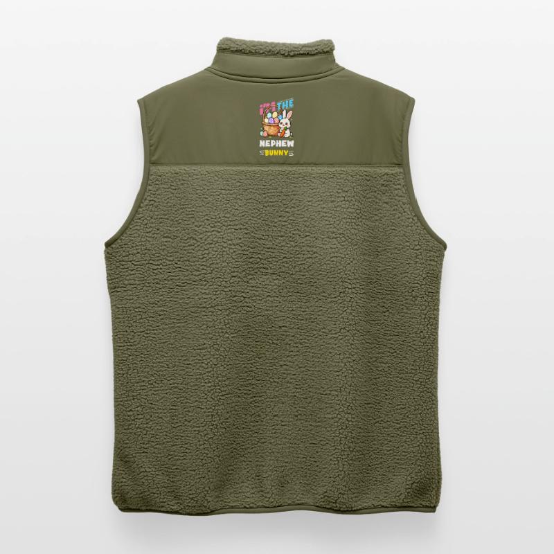 Happy Easter Sweet Easter Bunny Egg Hunt Easter Eggs Unisex Sherpa Gilet by Stanley/Stella