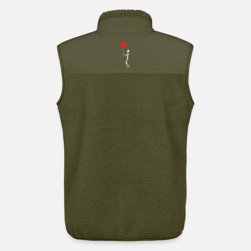 Skelett mit rotem Ballon - Unisex Sherpaweste von Stanley/Stella - Khaki