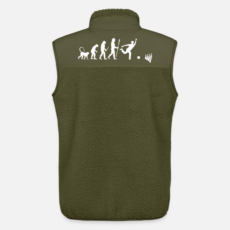 Evolution of Bowling - Unisex Sherpaweste von Stanley/Stella - Khaki