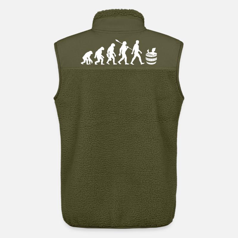 Evolution - Eisbader - Winterbaden - Eisbaden - Unisex Sherpa Gilet by Stanley/Stella - khaki