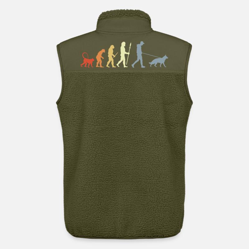 German Shepherd Owner Evolution - Unisex Sherpaweste von Stanley/Stella - Khaki