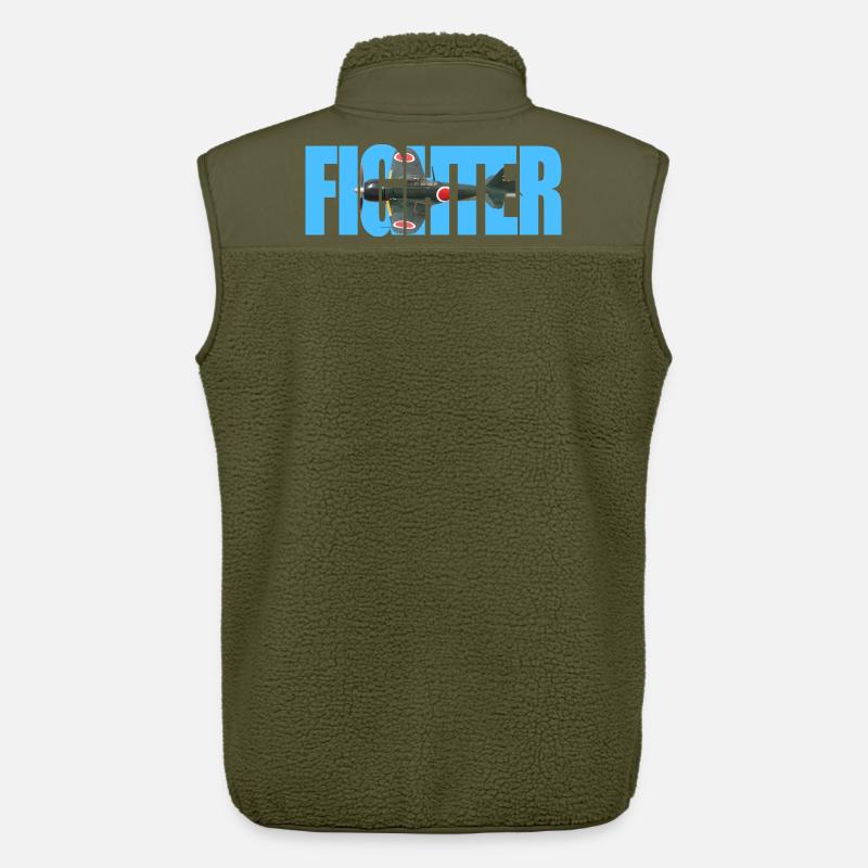 Fighter A6M Zero - Unisex Sherpaweste von Stanley/Stella - Khaki