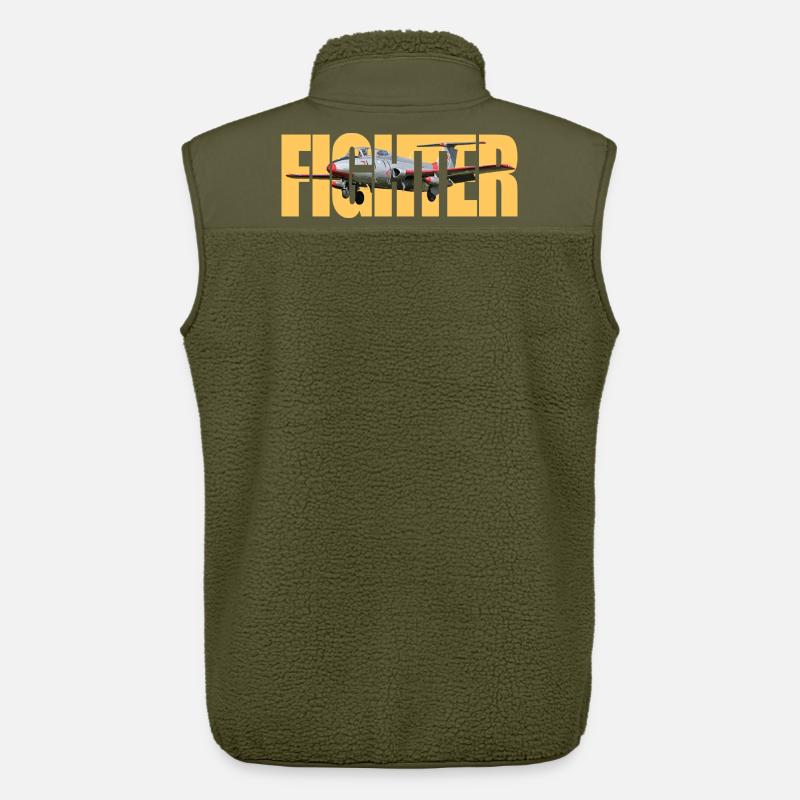 Fighter L-29 Delfin - Unisex Sherpaweste von Stanley/Stella - Khaki