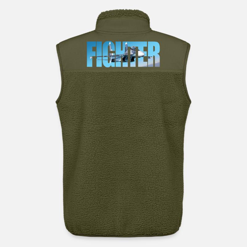 Fighter Su-30 SM - Unisex Sherpaweste von Stanley/Stella - Khaki