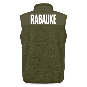Rabauke - Unisex Sherpaweste von Stanley/Stella - Khaki - Hinten - AI Model Male 178 light (178cm)